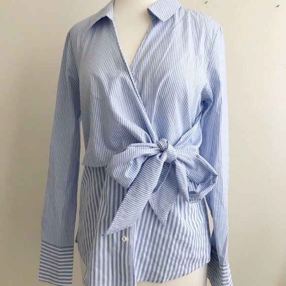 ROMEO + JULIET COUTURE Striped Tie Front Top - Picture 5 of 8